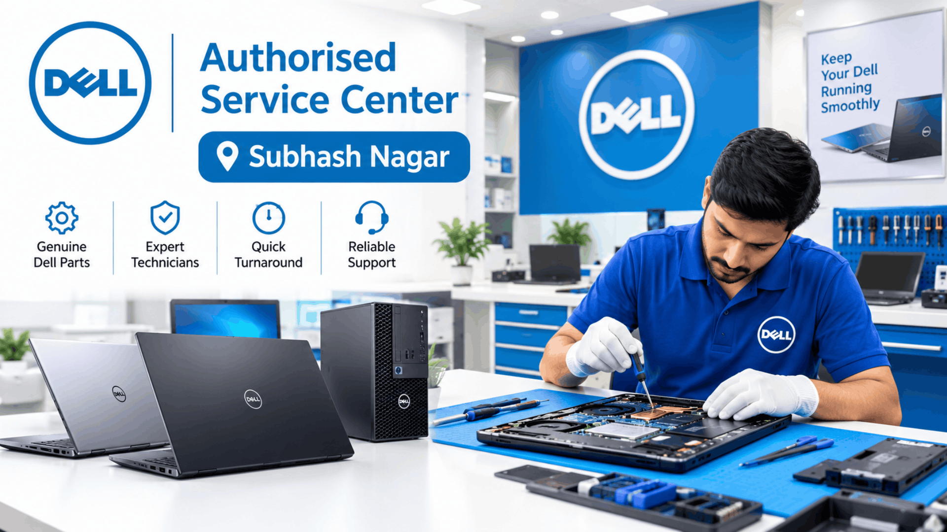 Dell Authorised Service Center in Subhash Nagar